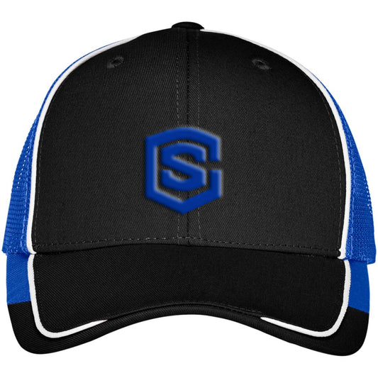 blue (2) C904 Colorblock Mesh Back Cap
