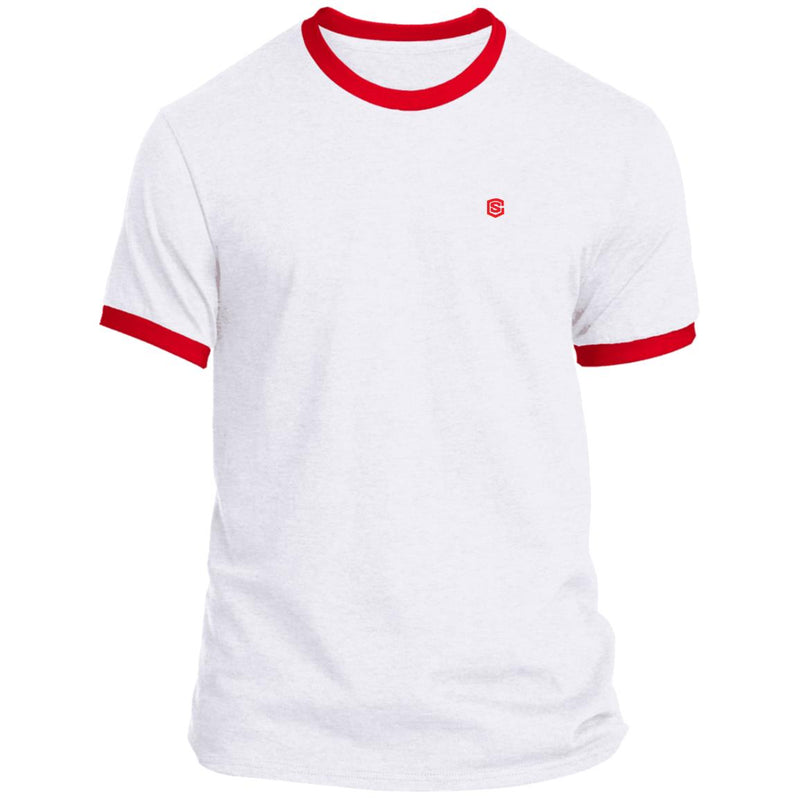 Illustrator Red Logo PC54R Ringer Tee