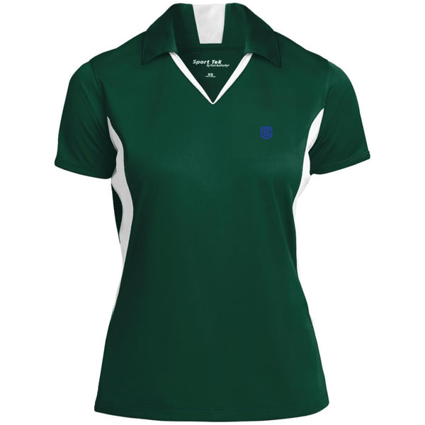 Illustrator Blue Logo LST655 Ladies' Colorblock Performance Polo