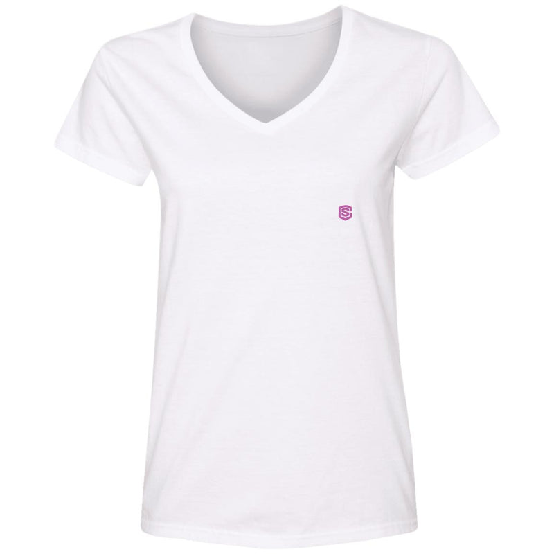 Illustrator Pink Logo 88VL Ladies' V-Neck T-Shirt