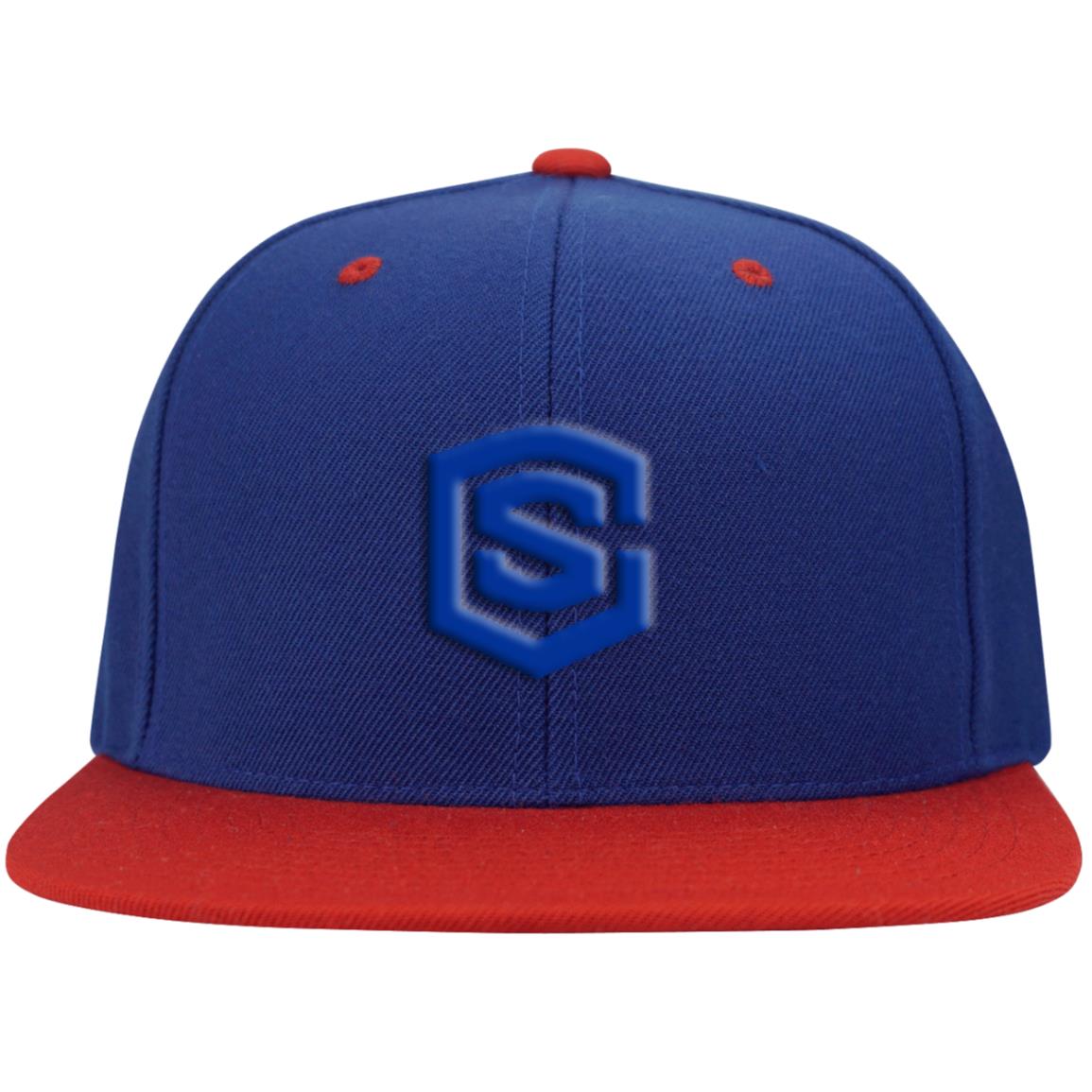 blue (2) STC19 Flat Bill High-Profile Snapback Hat