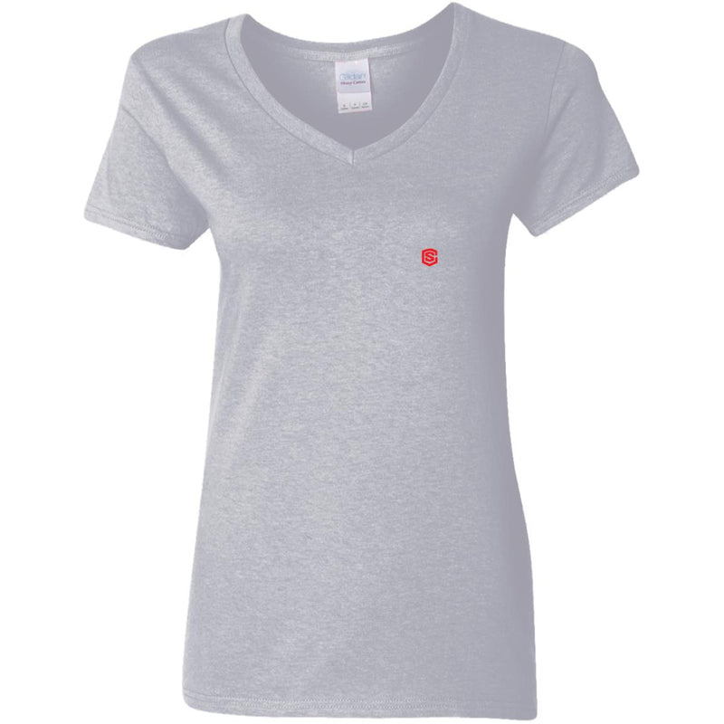 Illustrator Red Logo G500VL Ladies' 5.3 oz. V-Neck T-Shirt