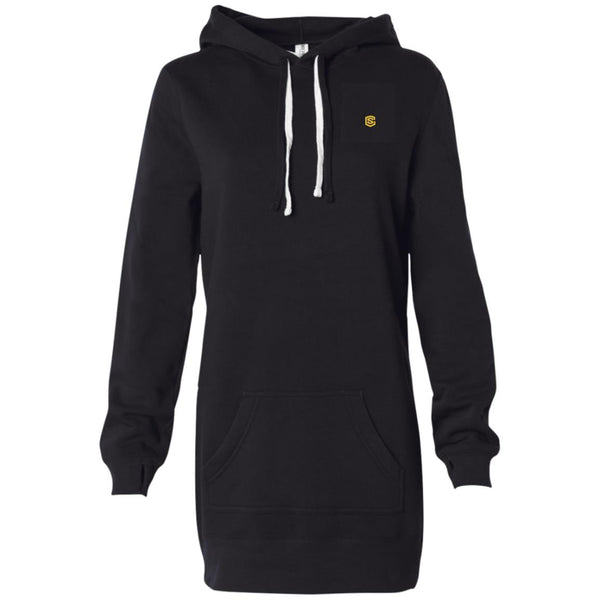 Illustrator Gold Logo PRM65DRS Women's Hooded Pullover Dress