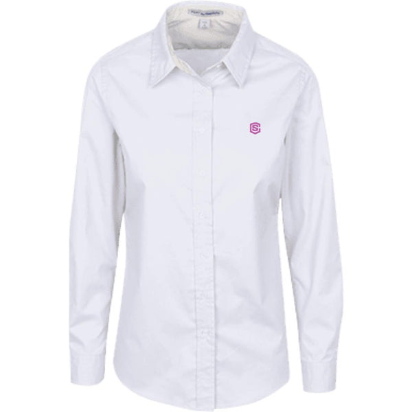 Illustrator Pink Logo L608 Ladies' LS Blouse