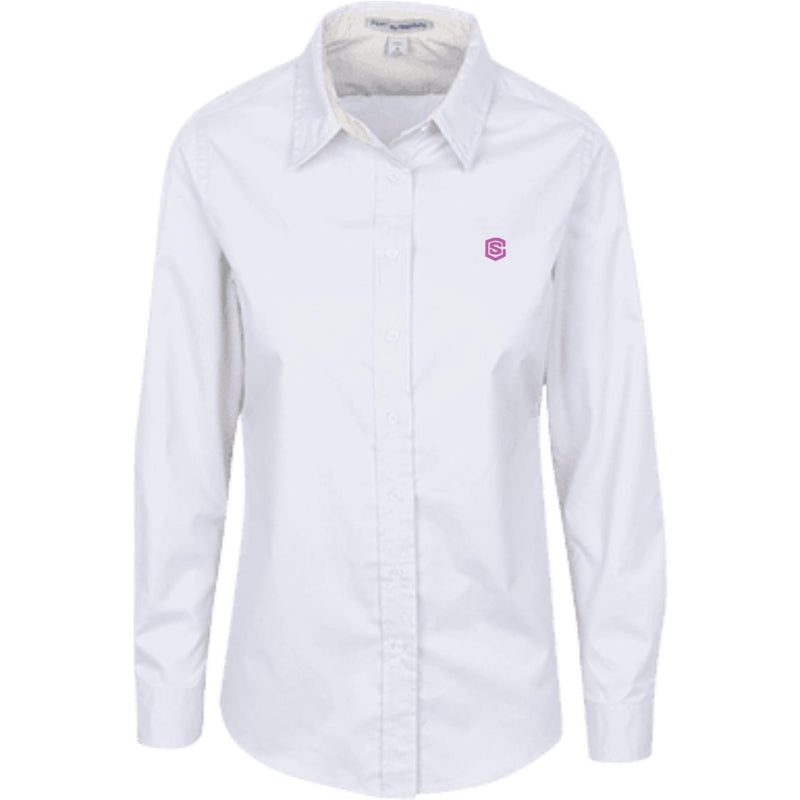 Illustrator Pink Logo L608 Ladies' LS Blouse