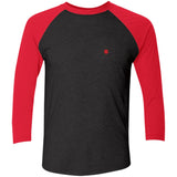 Illustrator Red Logo NL6051 Tri-Blend 3/4 Sleeve Raglan T-Shirt