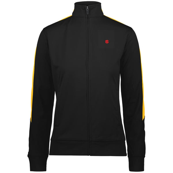 Illustrator Red Logo 4397 Ladies' Performance Colorblock Full Zip