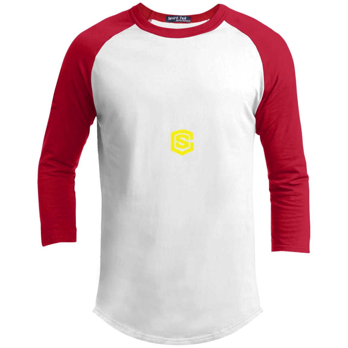 Illustrator Yellow Logo YT200 Youth 3/4 Raglan Sleeve Shirt