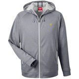 Illustrator Gold Logo TT38 Men's Heathered Performance Hooded Jacket