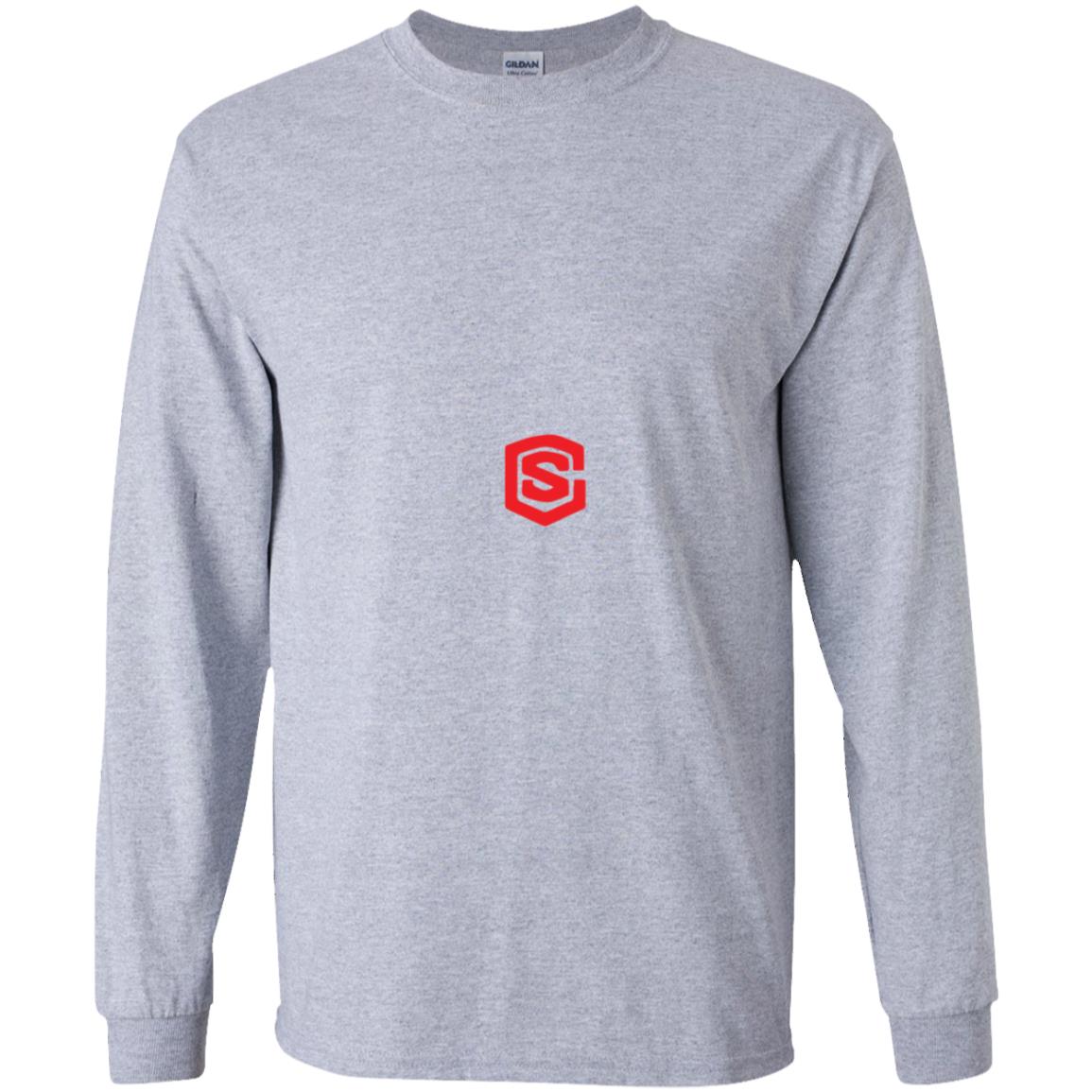 Illustrator Red Logo G240B Youth LS T-Shirt