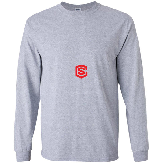 Illustrator Red Logo G240B Youth LS T-Shirt