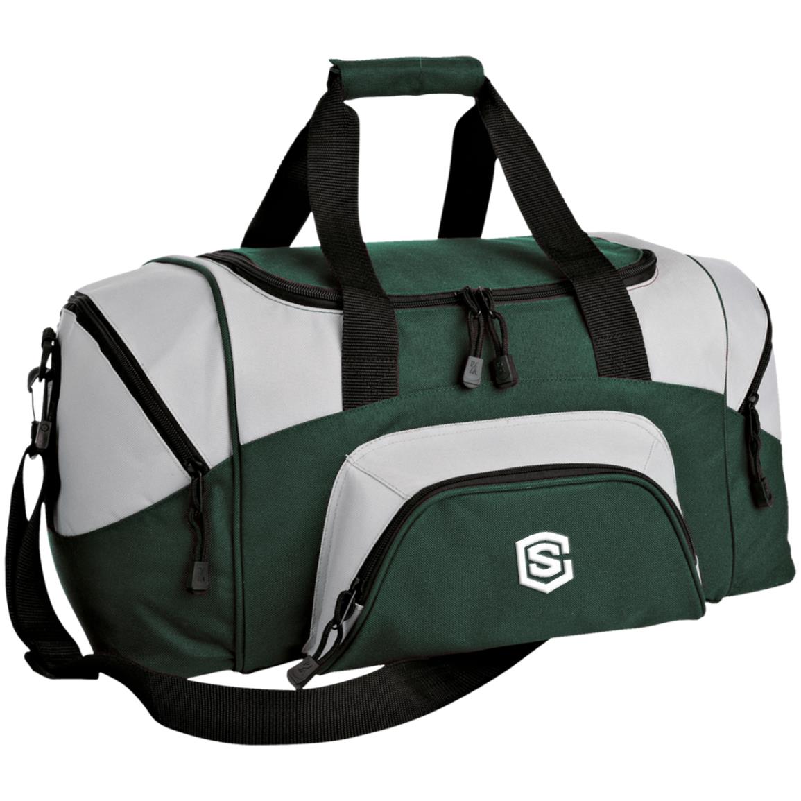 white (2) BG990S Small Colorblock Sport Duffel Bag