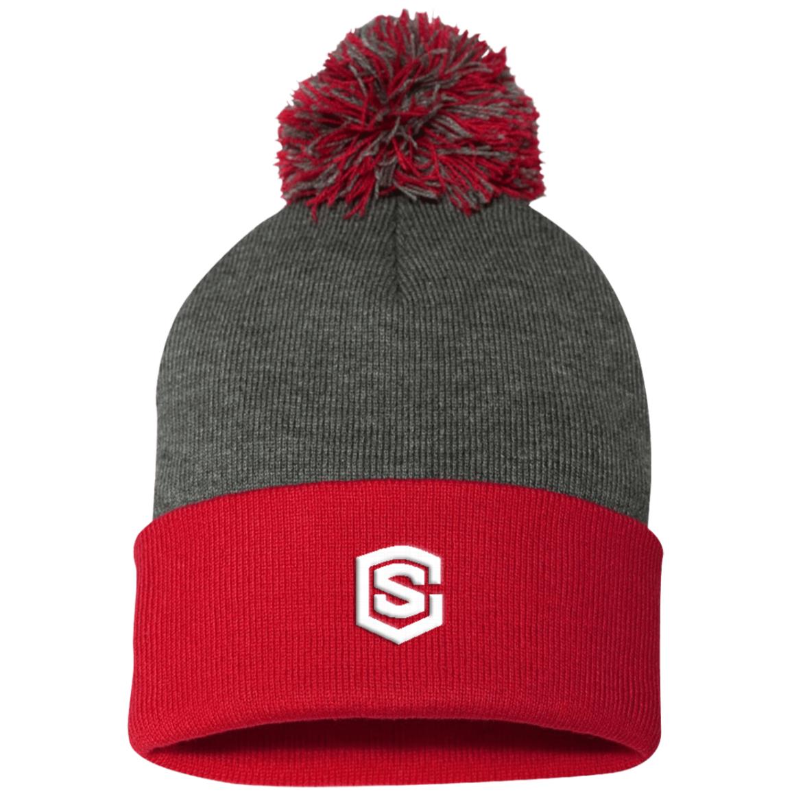 white (2) SP15 Pom Pom Knit Cap