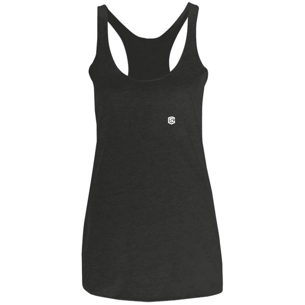 Illustrator White Logo NL6733 Ladies' Triblend Racerback Tank