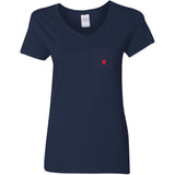 Illustrator Red Logo G500VL Ladies' 5.3 oz. V-Neck T-Shirt