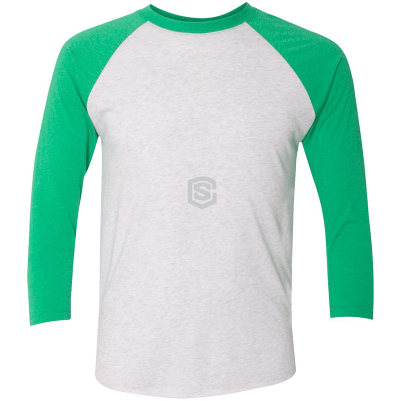 Illustrator Silver Logo NL6051 Tri-Blend 3/4 Sleeve Raglan T-Shirt