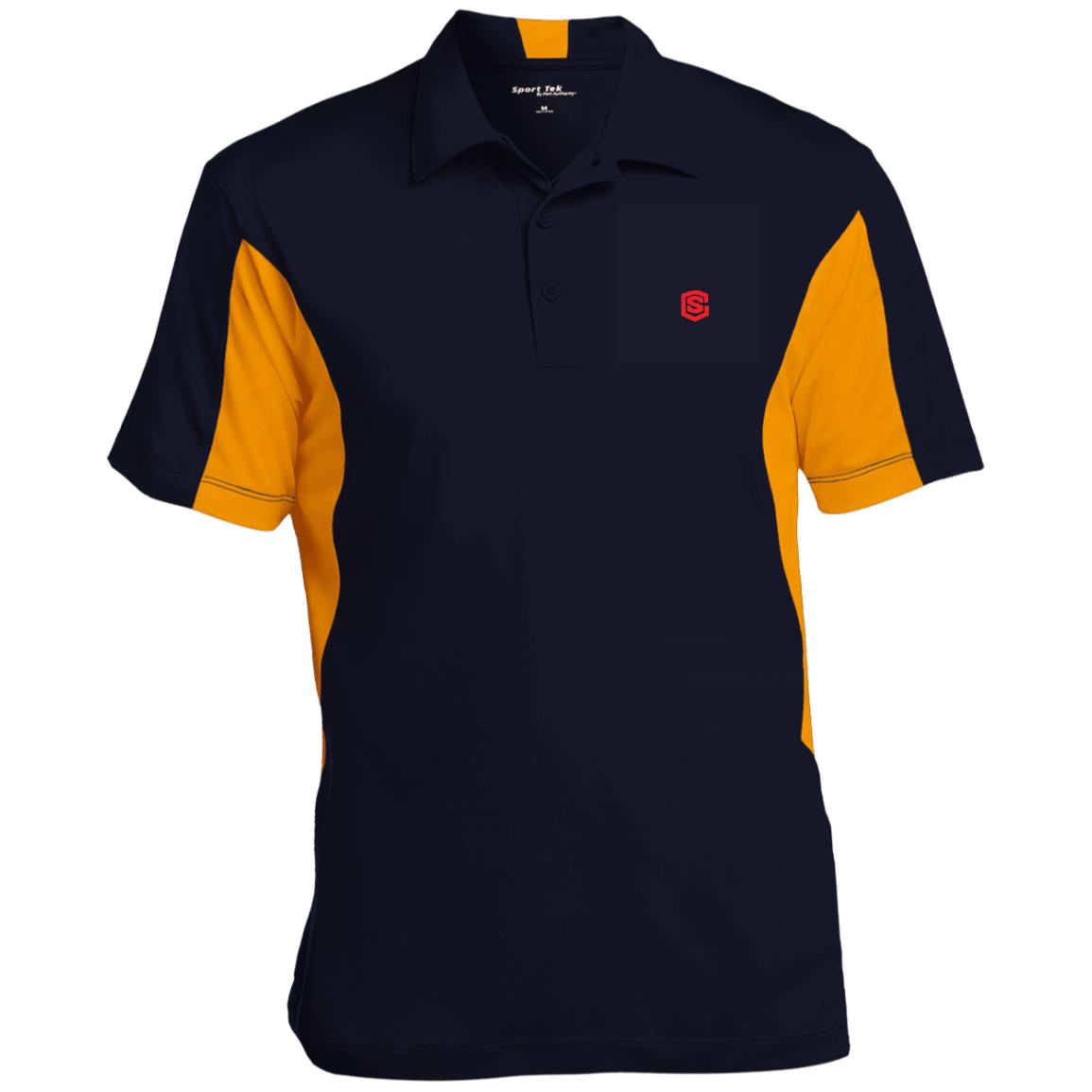 Illustrator Red Logo ST655 Men's Colorblock Performance Polo