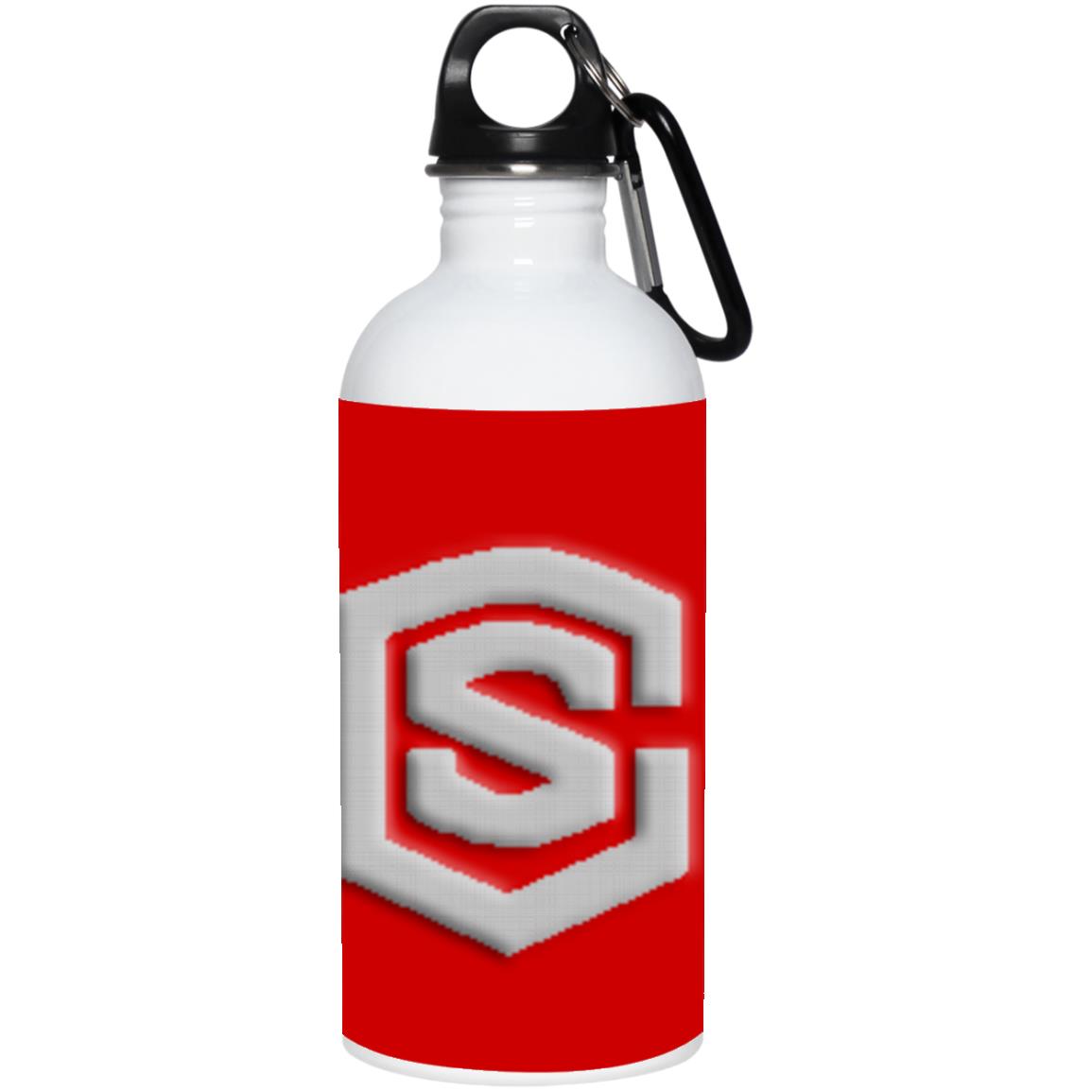 silver (2) 23663 20 oz. Stainless Steel Water Bottle