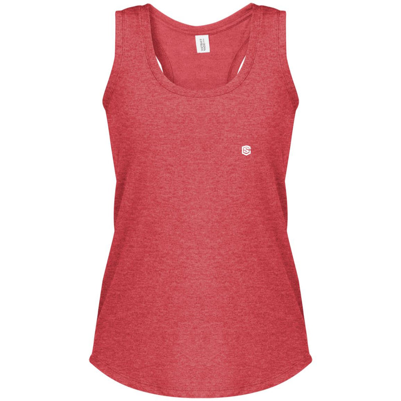 Illustrator White Logo DM138L Women's Perfect Tri Racerback Tank