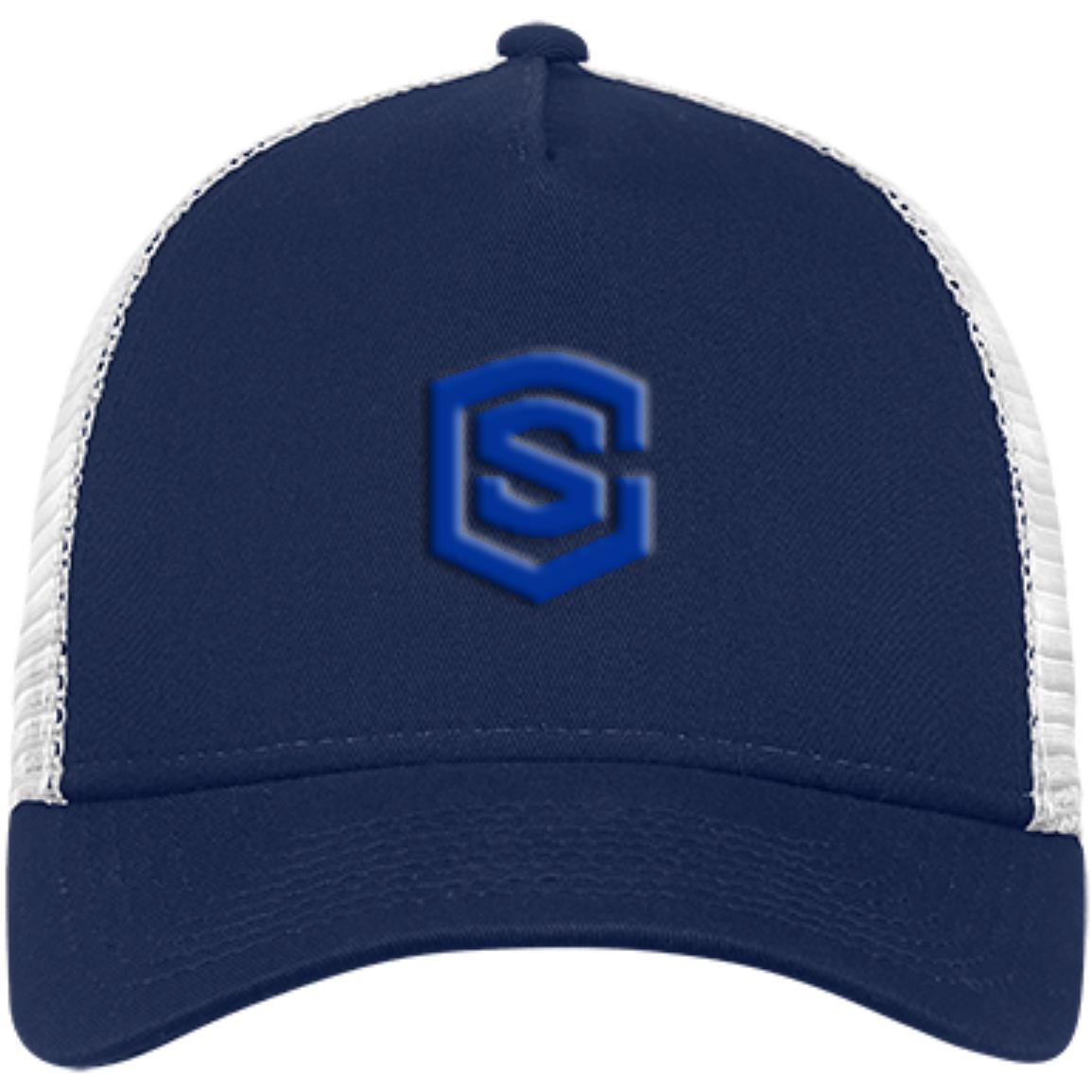 blue (2) NE205 Snapback Trucker Cap