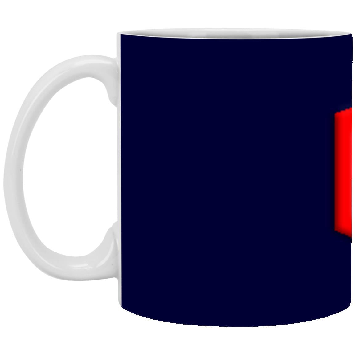 red (2) XP8434 11 oz. White Mug