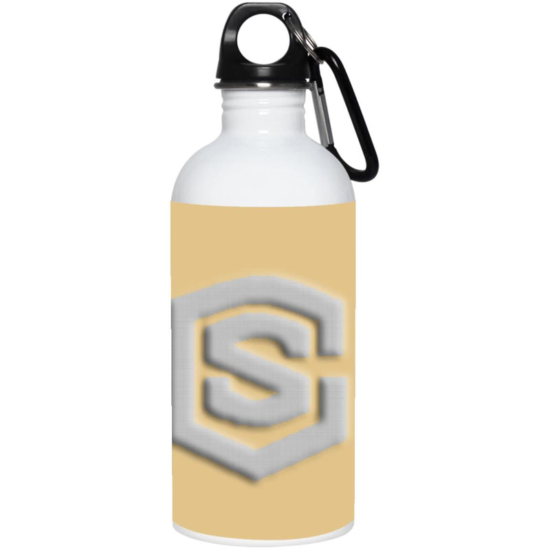 silver (2) 23663 20 oz. Stainless Steel Water Bottle