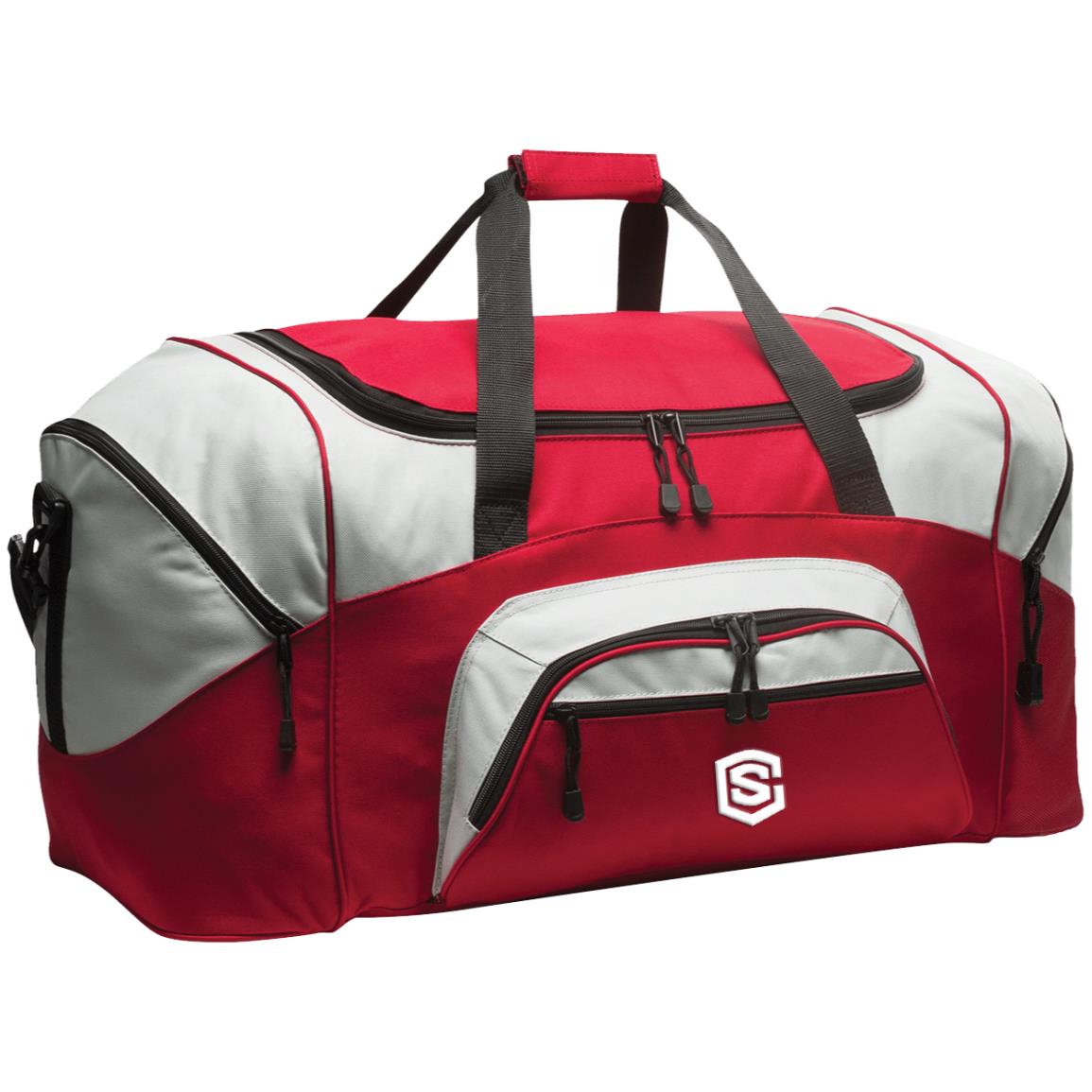 white (2) BG99 Colorblock Sport Duffel