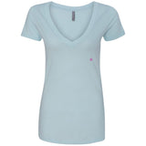 Illustrator Pink Logo NL6640 Ladies' Deep V-Neck T-Shirt