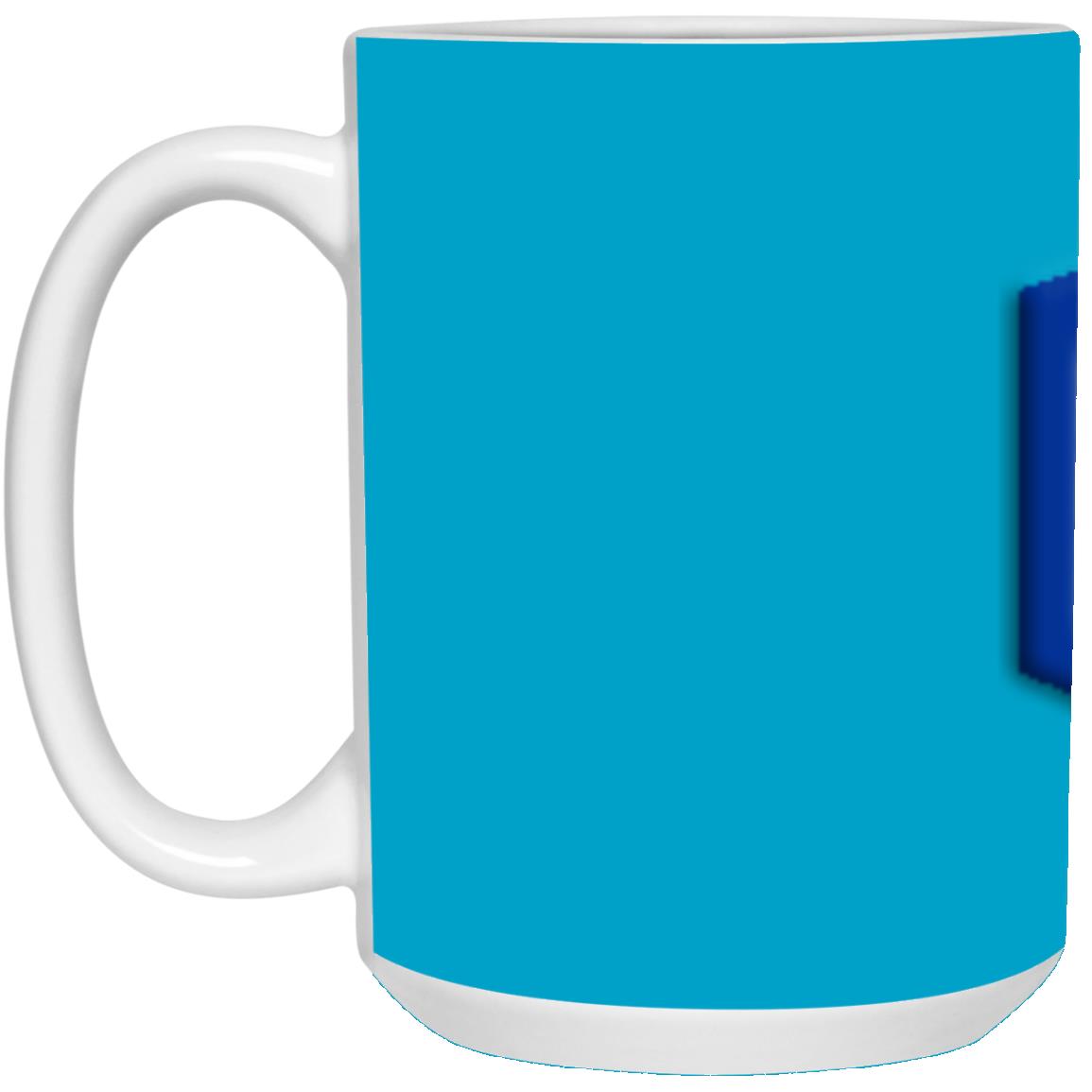 blue (2) 21504 15 oz. White Mug