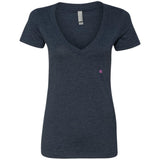 Illustrator Pink Logo NL6640 Ladies' Deep V-Neck T-Shirt