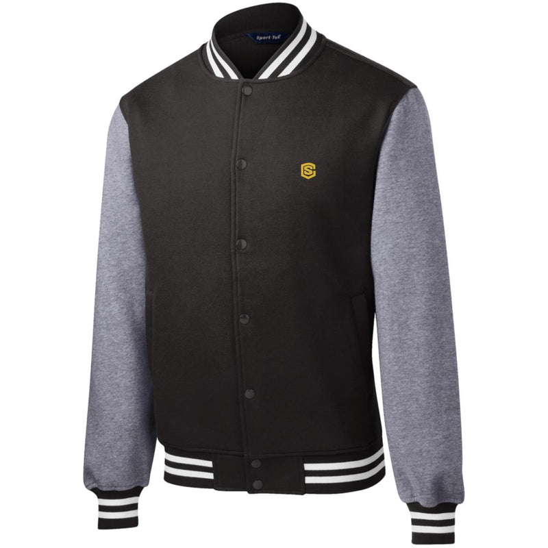 Illustrator Gold Logo ST270 Fleece Letterman Jacket