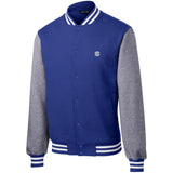 Illustrator Silver Logo ST270 Fleece Letterman Jacket