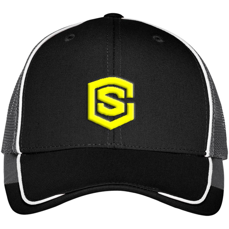 yellow (3) C904 Colorblock Mesh Back Cap