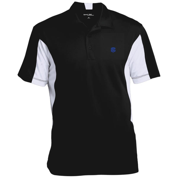 Illustrator Blue Logo ST655 Men's Colorblock Performance Polo