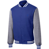 Illustrator Blue Logo ST270 Fleece Letterman Jacket