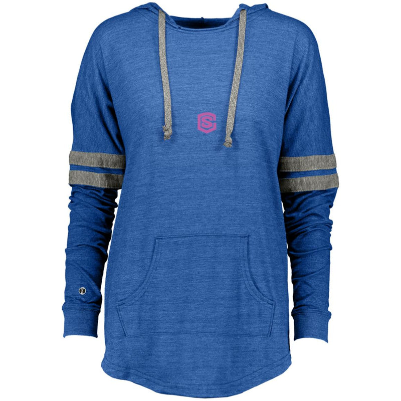 Illustrator Pink Logo 229390 Ladies Hooded Low Key Pullover