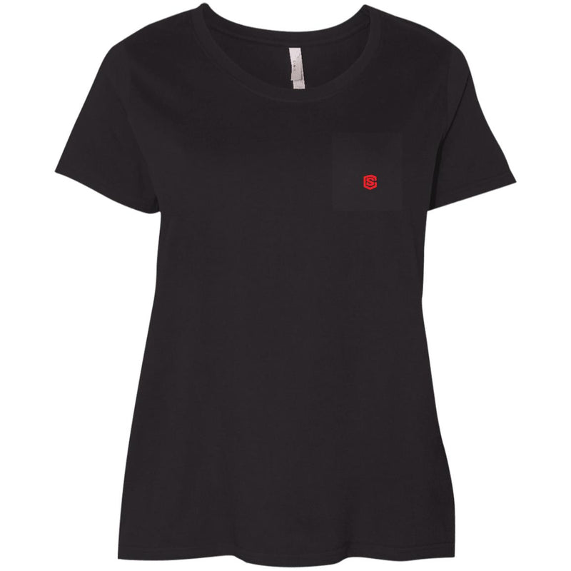 Illustrator Red Logo 3804 Ladies' Curvy T-Shirt