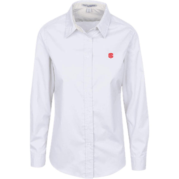 Illustrator Red Logo L608 Ladies' LS Blouse