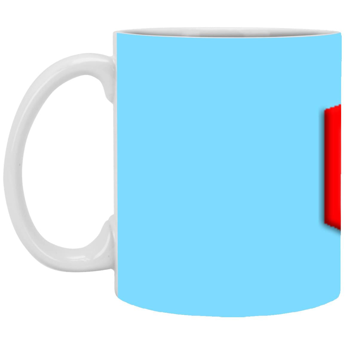 red (2) XP8434 11 oz. White Mug
