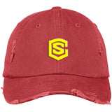 yellow (3) DT600 Distressed Dad Cap