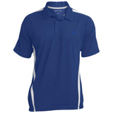 Illustrator Blue Logo ST685 Men's Colorblock 3-Button Polo