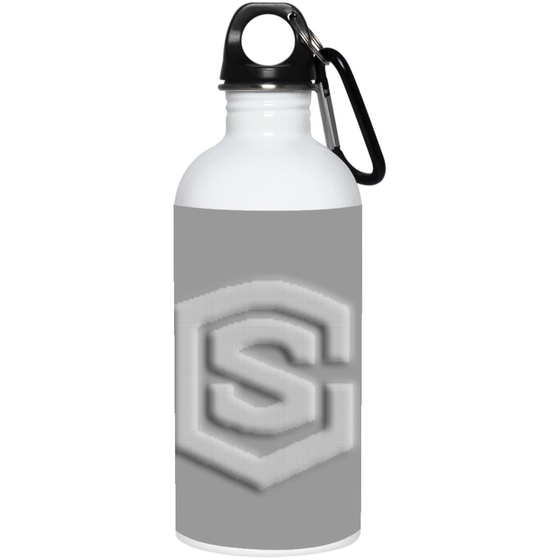 silver (2) 23663 20 oz. Stainless Steel Water Bottle