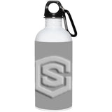 silver (2) 23663 20 oz. Stainless Steel Water Bottle
