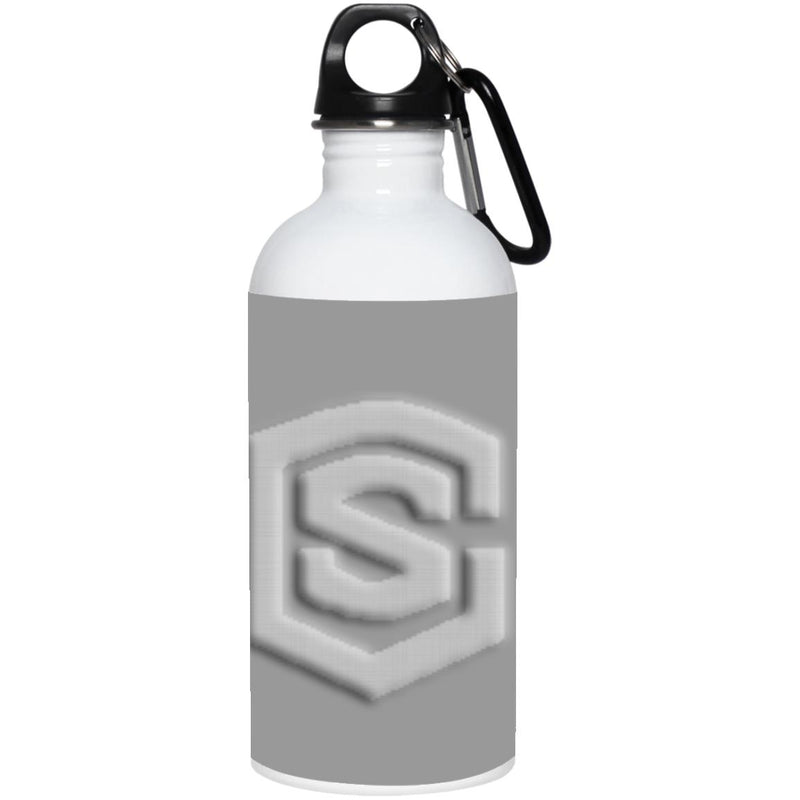 silver (2) 23663 20 oz. Stainless Steel Water Bottle