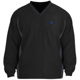 Illustrator Blue Logo JST62 Tipped V-Neck Windshirt