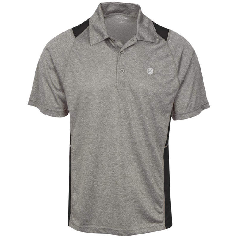 Illustrator Silver Logo ST665 Heather Moisture Wicking Polo