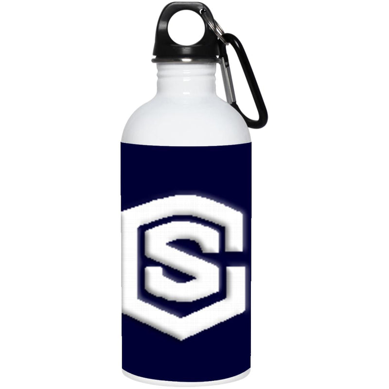 white (2) 23663 20 oz. Stainless Steel Water Bottle