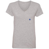 Illustrator Blue Logo 88VL Ladies' V-Neck T-Shirt