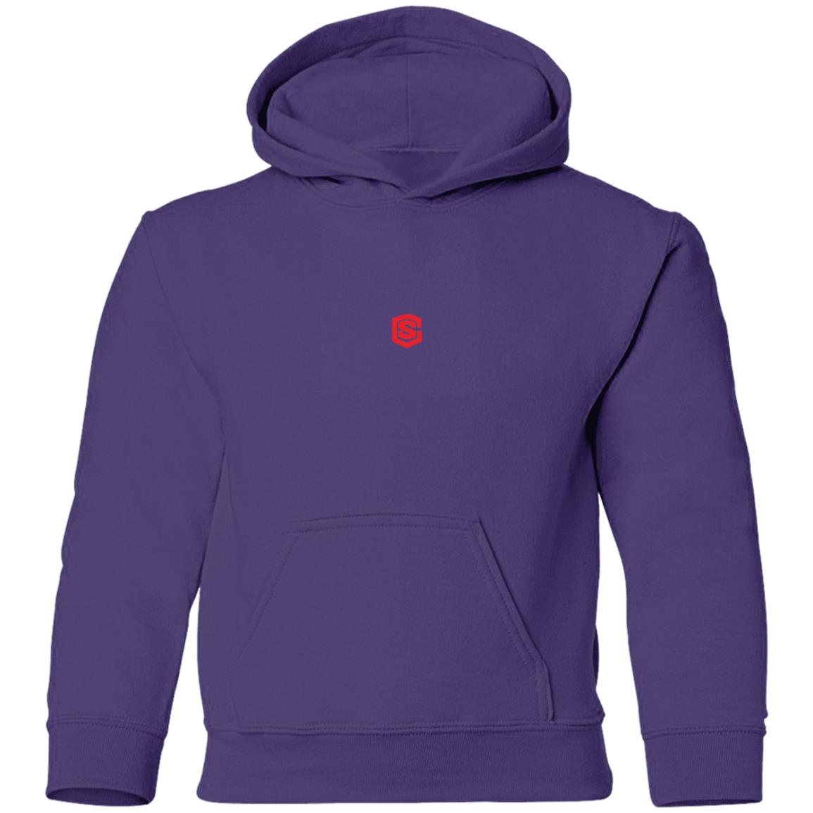 Illustrator Red Logo G185B Youth Pullover Hoodie