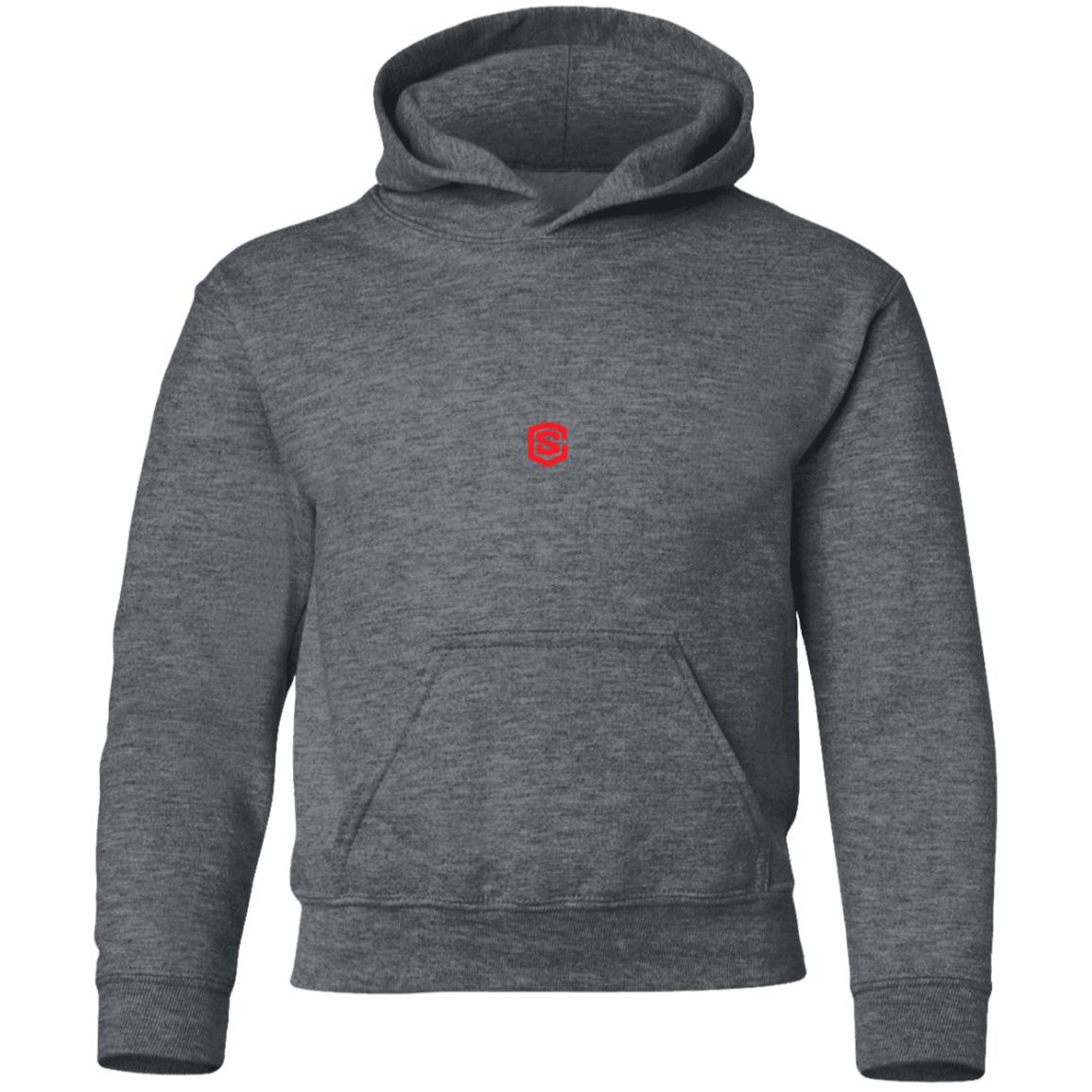 Illustrator Red Logo G185B Youth Pullover Hoodie
